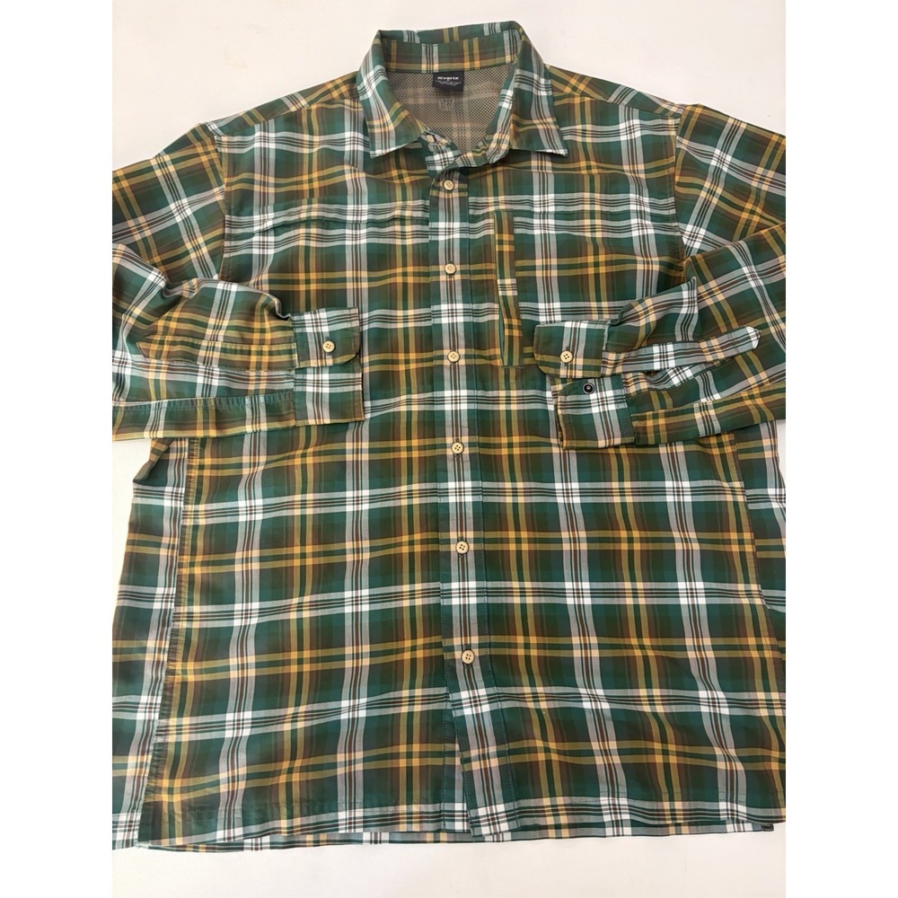 Vertx Speed Concealed Carry Long Sleeve Men’s Large Snap Up Green Plaid Shirt